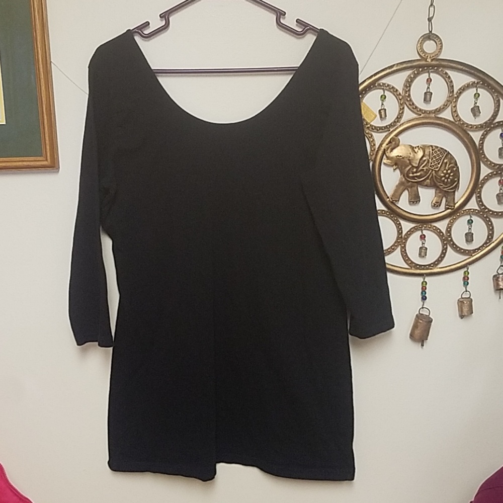 Black mini dress